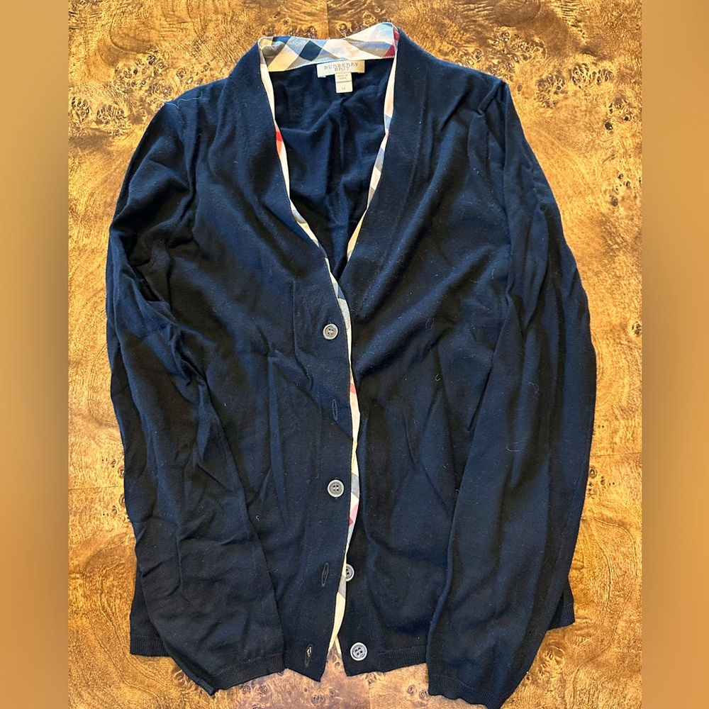 Burberry Brit Cardigan — EUC Size Medium